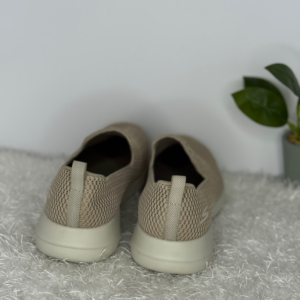 Skechers GOwalk Max Tan Mesh Slip On Sneakers Shoes Women's Size 9 - Picture 5 of 9